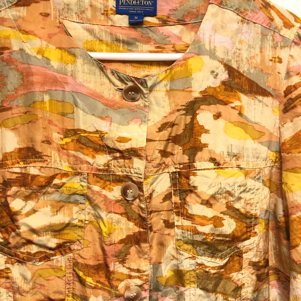 Pendleton Multicolor Button Down Shirt Size Mediu… - image 2